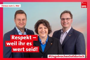 1. Mai Alexander Baer, Ellen Stock und Dennis Maelzer