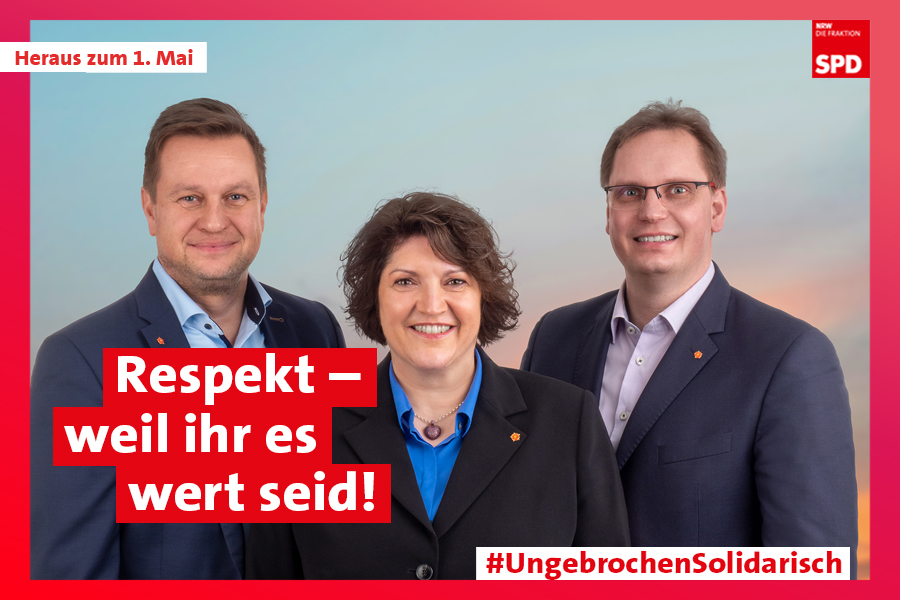 1. Mai Alexander Baer, Ellen Stock und Dennis Maelzer